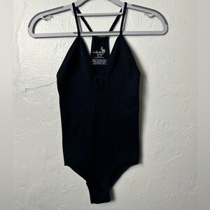 Free People Intimately Women's Thin Strap Sleeveless Body Suit Black